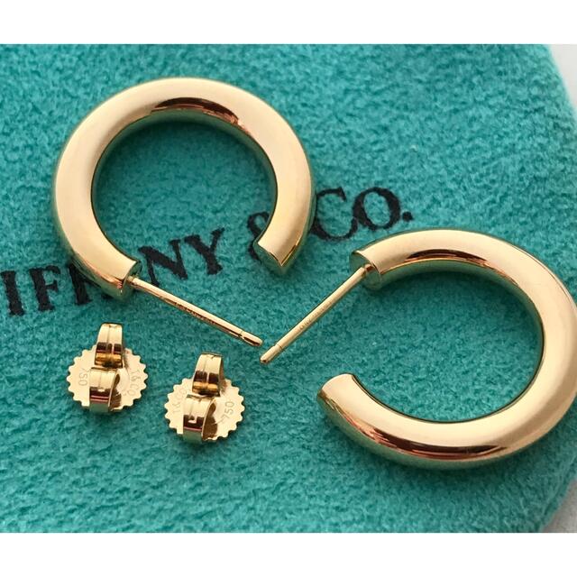 Tiffany K18YGフープ リング ピアス ティファニー Tiffany & Co. ピアス ツイスト インフィニティ ダイヤモンド K18YG