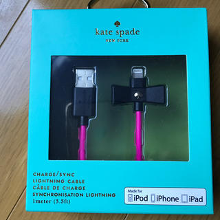 ケイトスペードニューヨーク(kate spade new york)のケイトスペード iPod iPhone iPad 充電コード(バッテリー/充電器)