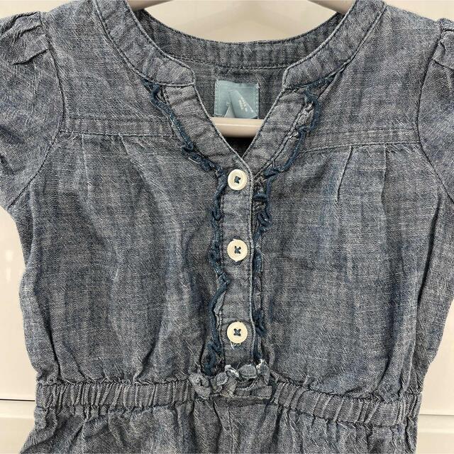 babyGAP(ベビーギャップ)のベビーギャップ　デニム　ロンパース　70 キッズ/ベビー/マタニティのベビー服(~85cm)(ロンパース)の商品写真