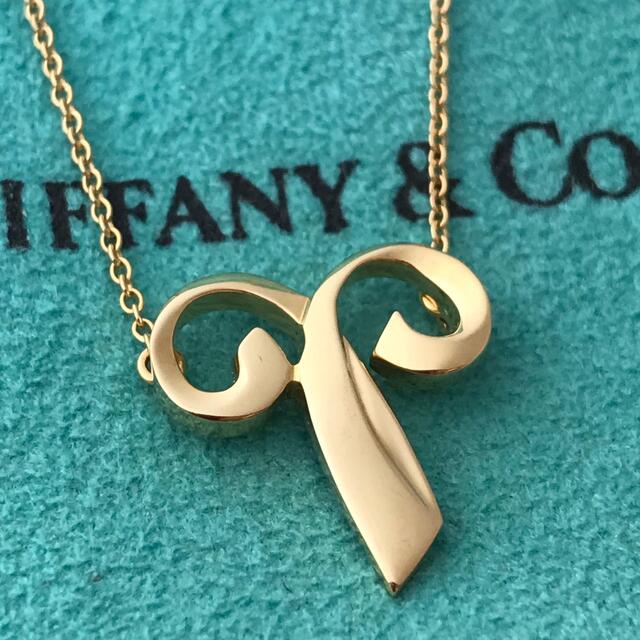 Tiffany K18YGパロマピカソ おひつじ座ネックレス希少美品 - ネックレス