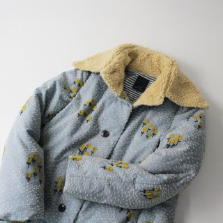 ミナペルホネン(mina perhonen)のmina perhonen ミナペルホネン ballade ダウンコート 36/ライトブルー フード 刺繍◇【2400012795884】(その他)