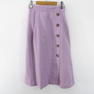 テチチ(Techichi)のテチチ Te chichi TERRASSE フレアスカート スカート M 紫(ロングスカート)