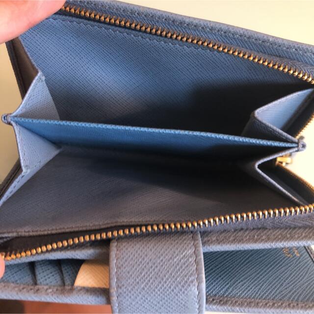 新年の贈り物 PRADA プラダ 二つ折り レザー 財布 コンパクト財布 バイ