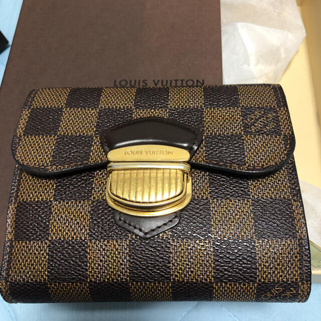 LOUIS VUITTON(ルイヴィトン)の超美品　ルイヴィトン  ポルトフォイユ・ジョイ ダミエ エベヌ 二つ折り財布 レディースのファッション小物(財布)の商品写真