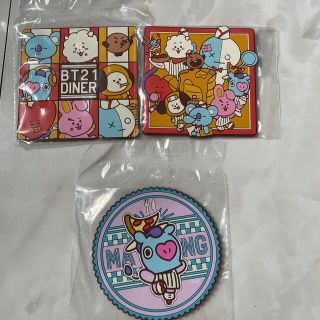 ビーティーイシビル(BT21)のBT21 コースター3つセット(アイドルグッズ)