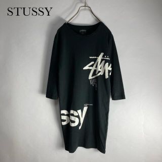 ステューシー(STUSSY)のSTUSSY ステューシー ワンピース  Tシャツ　カットソー　レディース(ひざ丈ワンピース)