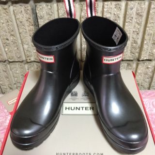 ハンター(HUNTER)の【未使用】HUNTERレインブーツ黒UK5(レインブーツ/長靴)