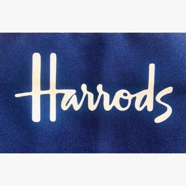 Harrods(ハロッズ)の手提げバッグ ハロッズ Harrods ブルー レディースのバッグ(エコバッグ)の商品写真