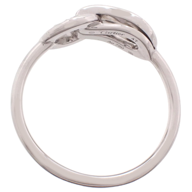Cartier(カルティエ)のカルティエリング・指輪 パヴェダイヤモンドリング K18 ホワイトゴールド WG シルバー銀 40802030469 レディースのアクセサリー(リング(指輪))の商品写真