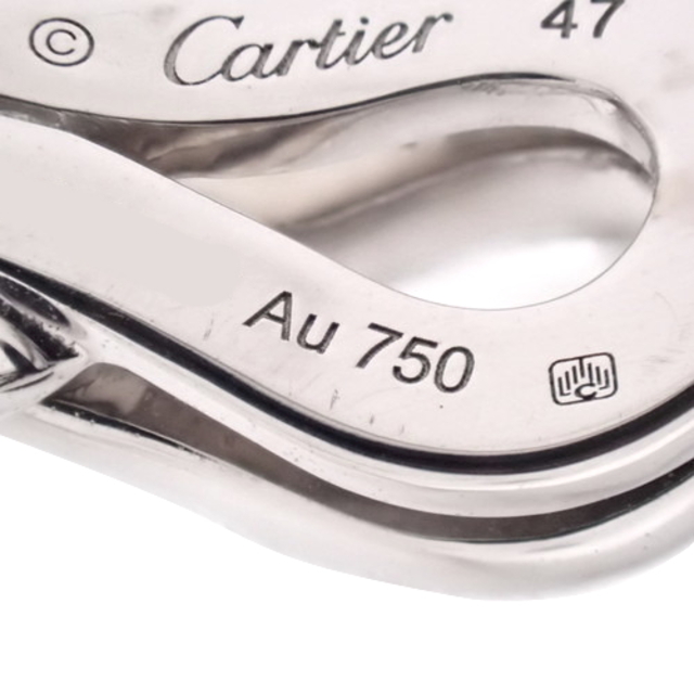 Cartier(カルティエ)のカルティエリング・指輪 パヴェダイヤモンドリング K18 ホワイトゴールド WG シルバー銀 40802030469 レディースのアクセサリー(リング(指輪))の商品写真