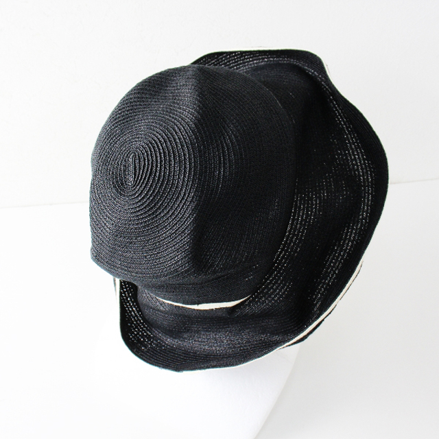 mature ha. マチュアーハ BOXED HAT 11cm brim switch color line edge