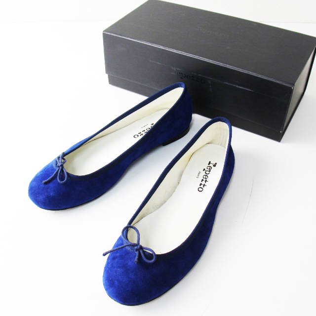 repetto(レペット)のrepetto レペット cendrillon サンドリオン スエード バレエシューズ 38/ブルー 23.3cm【2400012837157】 レディースの靴/シューズ(バレエシューズ)の商品写真