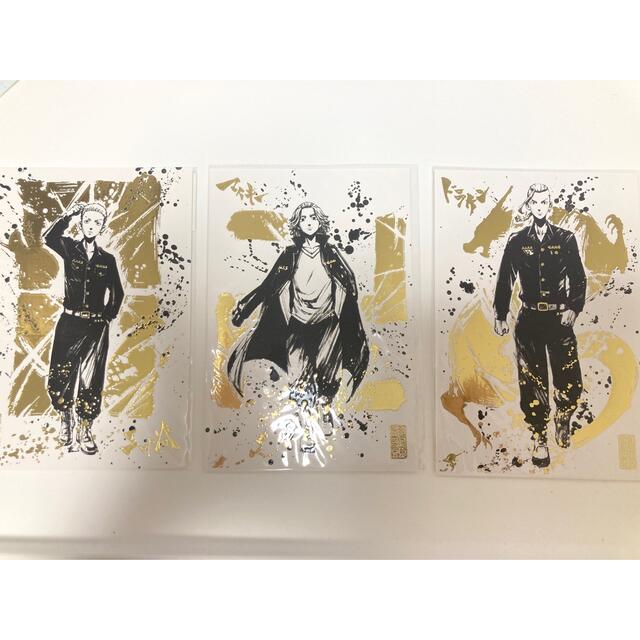 墨絵金箔ポストカード 佐野万次郎 龍宮寺堅 三ツ谷隆 エンタメ/ホビーのアニメグッズ(カード)の商品写真