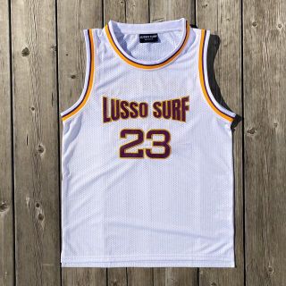 ステューシー(STUSSY)の大人気商品◎バスケタンクトップ　Lサイズ　ホワイト　NBA ユニフォーム(Tシャツ/カットソー(半袖/袖なし))