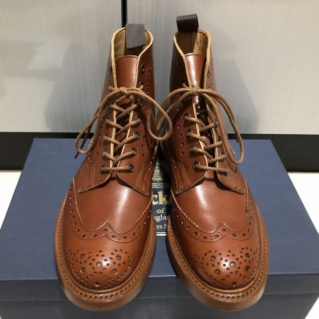 Trickers(トリッカーズ)のトリッカーズのモールトン・サイズ6.5 -5・マロンアンティーク メンズの靴/シューズ(ブーツ)の商品写真