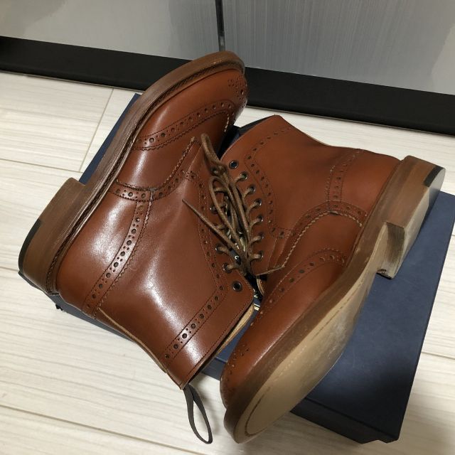 Trickers(トリッカーズ)のトリッカーズのモールトン・サイズ6.5 -5・マロンアンティーク メンズの靴/シューズ(ブーツ)の商品写真