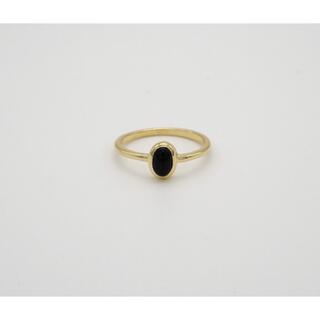 ete - vebet  classic gem ring gold -onyx- 9号