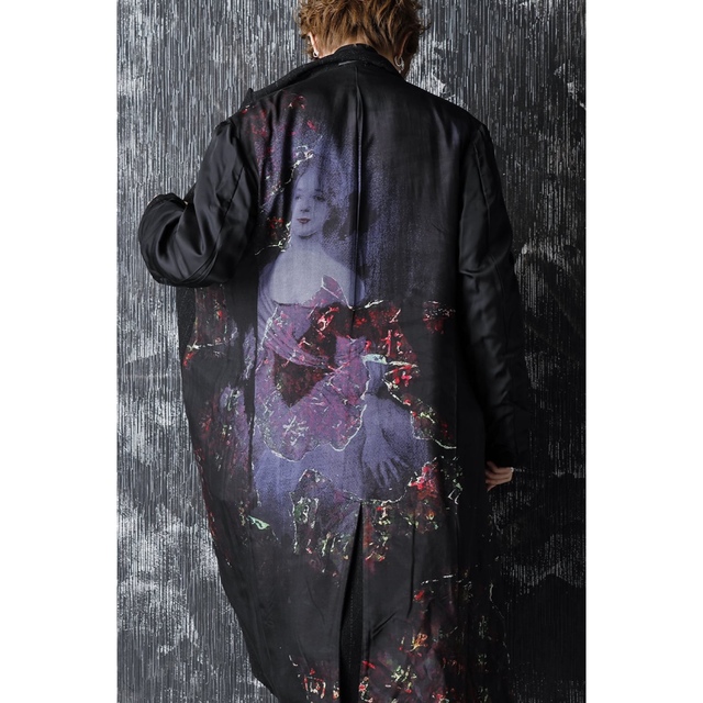 Yohji Yamamoto(ヨウジヤマモト)のヨウジヤマモト　内田すずめリバーシブルコート メンズのジャケット/アウター(チェスターコート)の商品写真