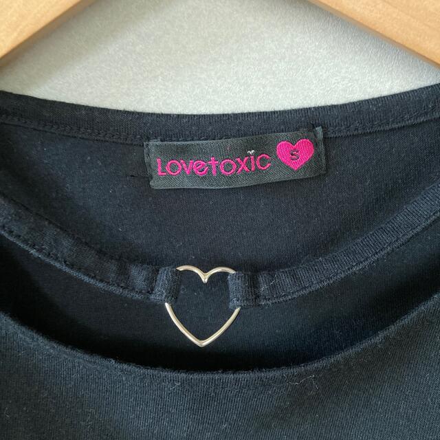 lovetoxic(ラブトキシック)の◆AYU様専用◆Love toxic★肩開きチョーカー風Ｔシャツ★S キッズ/ベビー/マタニティのキッズ服女の子用(90cm~)(Tシャツ/カットソー)の商品写真