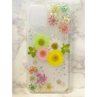 全機種対応 iPhoneケース 押し花ケース 押し花 ケース 花 Android(スマホケース)