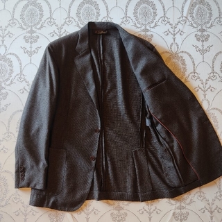 ロロピアーナ　カシミヤチェックジャケット　サイズ50 テーラードジャケット