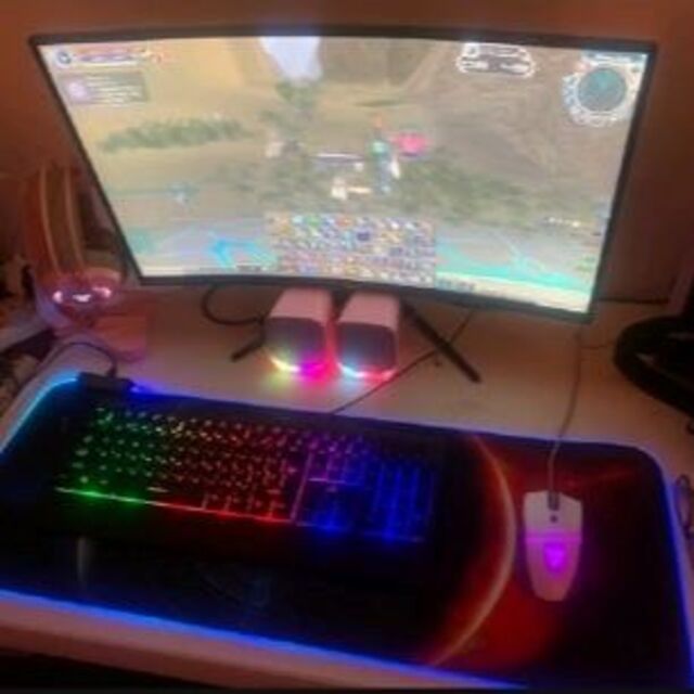 RGB MOUSE PAD EXTENDED(RGBマウスパッド拡張(LED) スマホ/家電/カメラのPC/タブレット(PC周辺機器)の商品写真