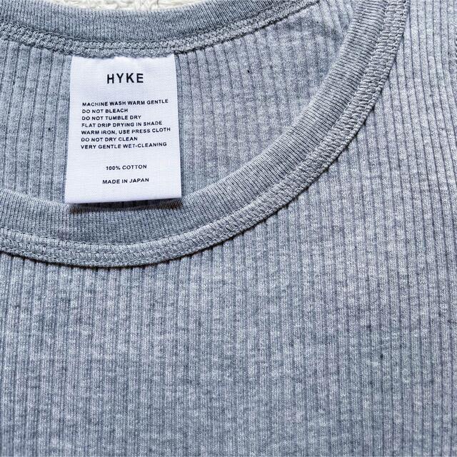 HYKE(ハイク)のHYKE（ハイク）リブ ショートスリーブ カットソー/Tシャツ レディースのトップス(Tシャツ(半袖/袖なし))の商品写真