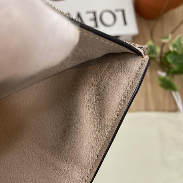 LOEWE ロエベ スモールバーティカルウォレット 三つ折り財布 ローズ
