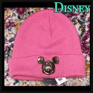Disney ピンクのミッキーニット帽 タグ付き新品