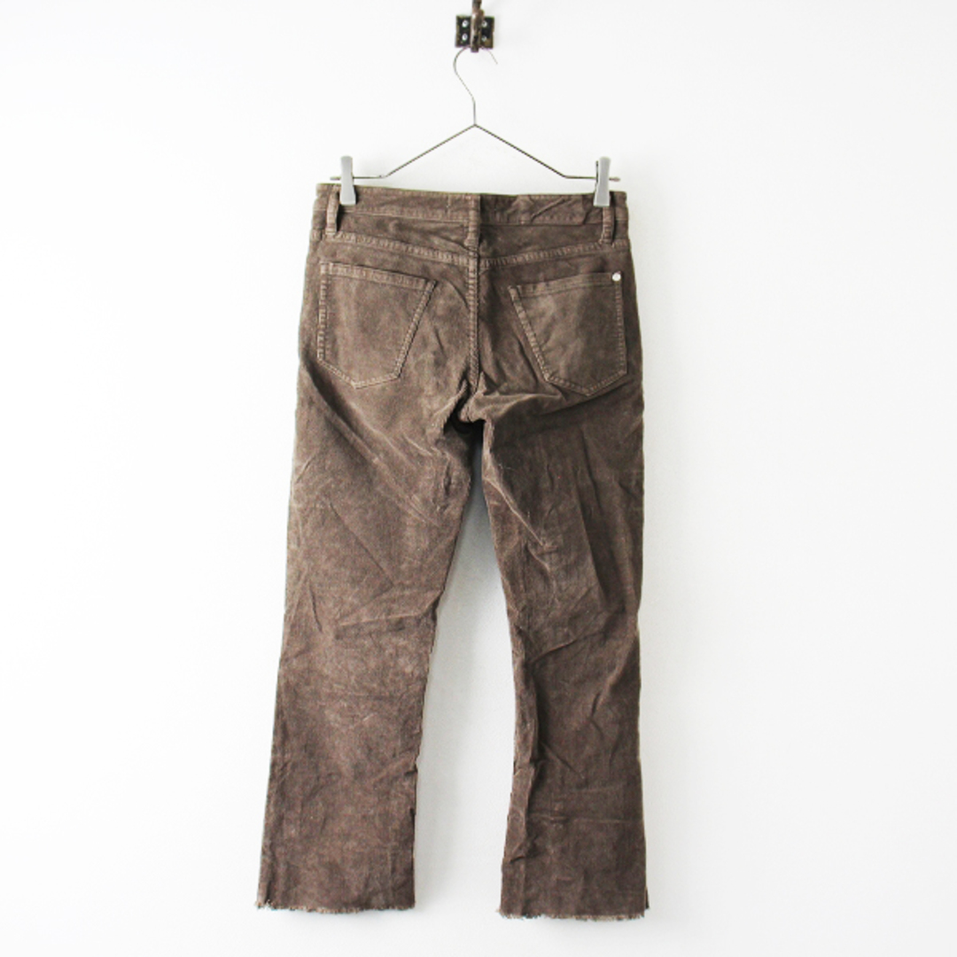 Healthy denim ヘルシーデニム 裾カットオフ ストレッチコーデュロイパンツ 23/ブラウン系 ボトムス 秋冬【2400012839793】