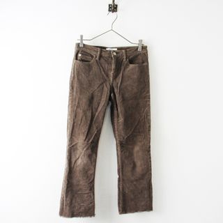 Healthy denim ヘルシーデニム 裾カットオフ ストレッチコーデュロイパンツ 23/ブラウン系 ボトムス 秋冬【2400012839793】(カジュアルパンツ)