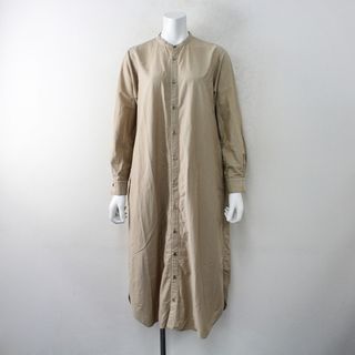 ネストローブ(nest Robe)の美品 2021SS nest Robe ネストローブ シルクコットンロングシャツ F/ベージュ ワンピース【2400012851832】(シャツ/ブラウス(長袖/七分))