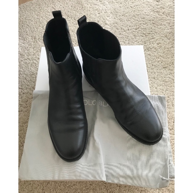 MANOLO BLAHNIK - 専用◆美品◆ マノロ ブラニクMANOLO BLAHNIK サイドゴアブーツ