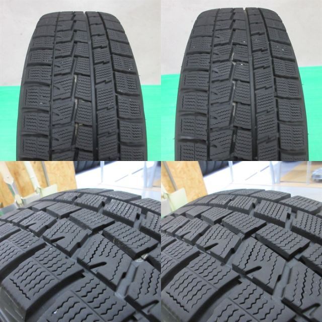 DUNLOP(ダンロップ)のヴェルファイア 215/60R17 2017年バリ山スタッドレス カローラクロス 自動車/バイクの自動車(タイヤ・ホイールセット)の商品写真