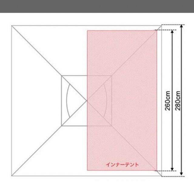 FIELDOOR(フィールドア)のFIELDOOR 【フォークテント280】  スポーツ/アウトドアのアウトドア(テント/タープ)の商品写真