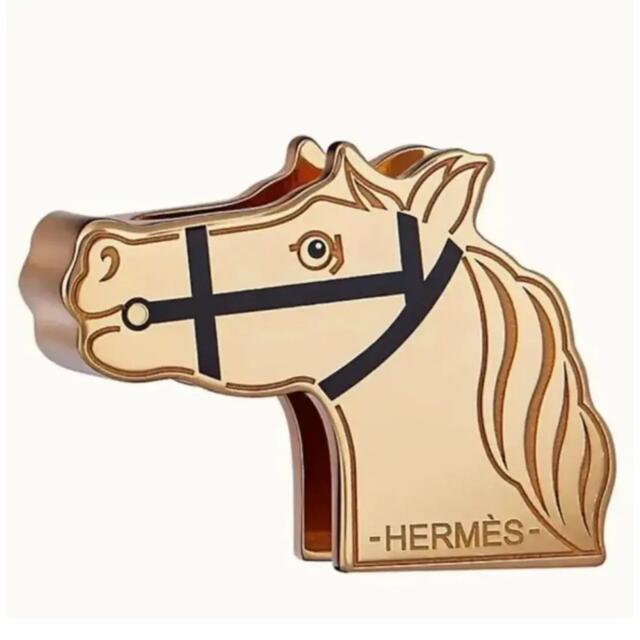 Hermes(エルメス)のエルメス　ツイリー   リング　カドリージュ　黒　ブラック　新品未使用 レディースのファッション小物(バンダナ/スカーフ)の商品写真