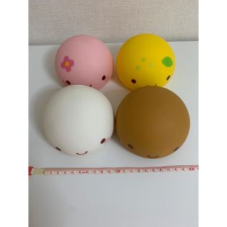 激レア❣️温泉まんじゅうくん特大ソフビバンク 全4種フルコンプ貯金箱