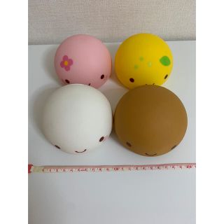 激レア❣️温泉まんじゅうくん特大ソフビバンク　全4種フルコンプ貯金箱(キャラクターグッズ)