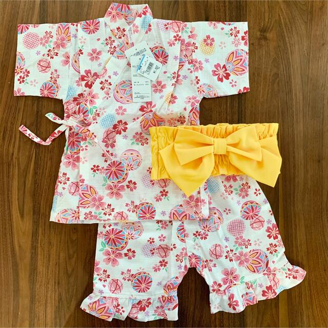 西松屋(ニシマツヤ)の子供 浴衣 甚平 キッズ/ベビー/マタニティのキッズ服女の子用(90cm~)(甚平/浴衣)の商品写真