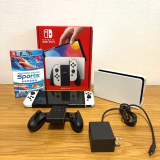 ニンテンドースイッチ(Nintendo Switch)のSwitch本体有機ELホワイト＋Nintendo Switch Sports(家庭用ゲーム機本体)