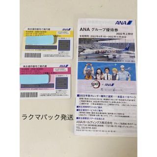 エーエヌエー(ゼンニッポンクウユ)(ANA(全日本空輸))のANA 株主優待券　2枚　冊子1冊(その他)