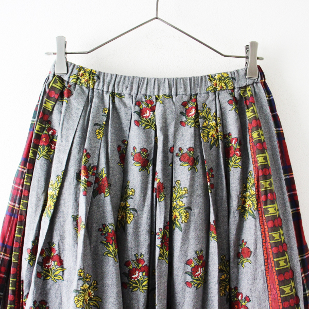 美品 今期 23SS ジェーンマープル Jane Marple Strawberries and flowers sheer skirt シアースカート M/ホワイト【2400013569880】