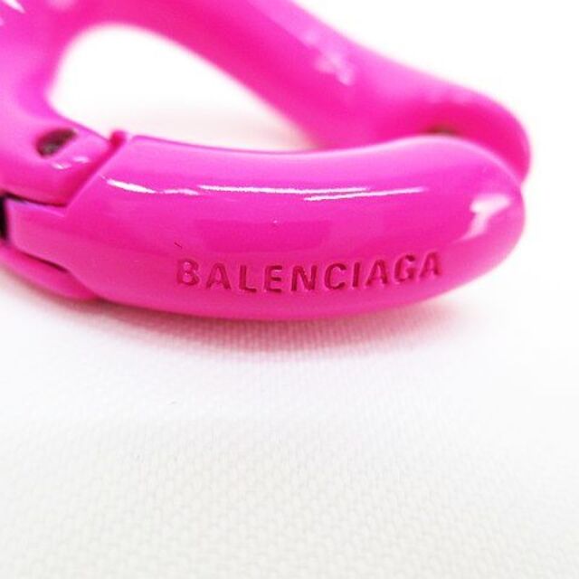 Balenciaga(バレンシアガ)のバレンシアガ BALENCIAGA ループ フープピアス ネオピンク系 アクセ レディースのアクセサリー(ピアス)の商品写真