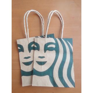 スターバックスコーヒー(Starbucks Coffee)のスターバックスSTARBUCKS 紙袋ショッパー 小ミニサイズ２枚セット(ショップ袋)