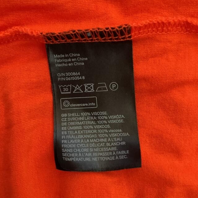 H&M(エイチアンドエム)のbonbon様専用　H&M カットソー　2枚セット　水色　オレンジ レディースのトップス(カットソー(半袖/袖なし))の商品写真