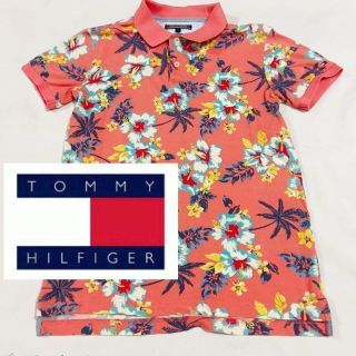 レア 美品 Tommy Hilfiger 半袖ポロシャツ 花柄 トロピカル S(ポロシャツ)