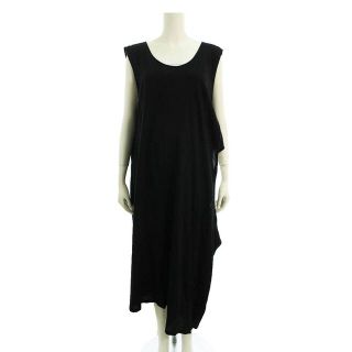 ワイズ(Y's)のワイズ COTTON VOILE VIYELLA LEFT HOLE DRESS YG-D01-011 コットン変形ワンピース レディース 2(ロングワンピース/マキシワンピース)