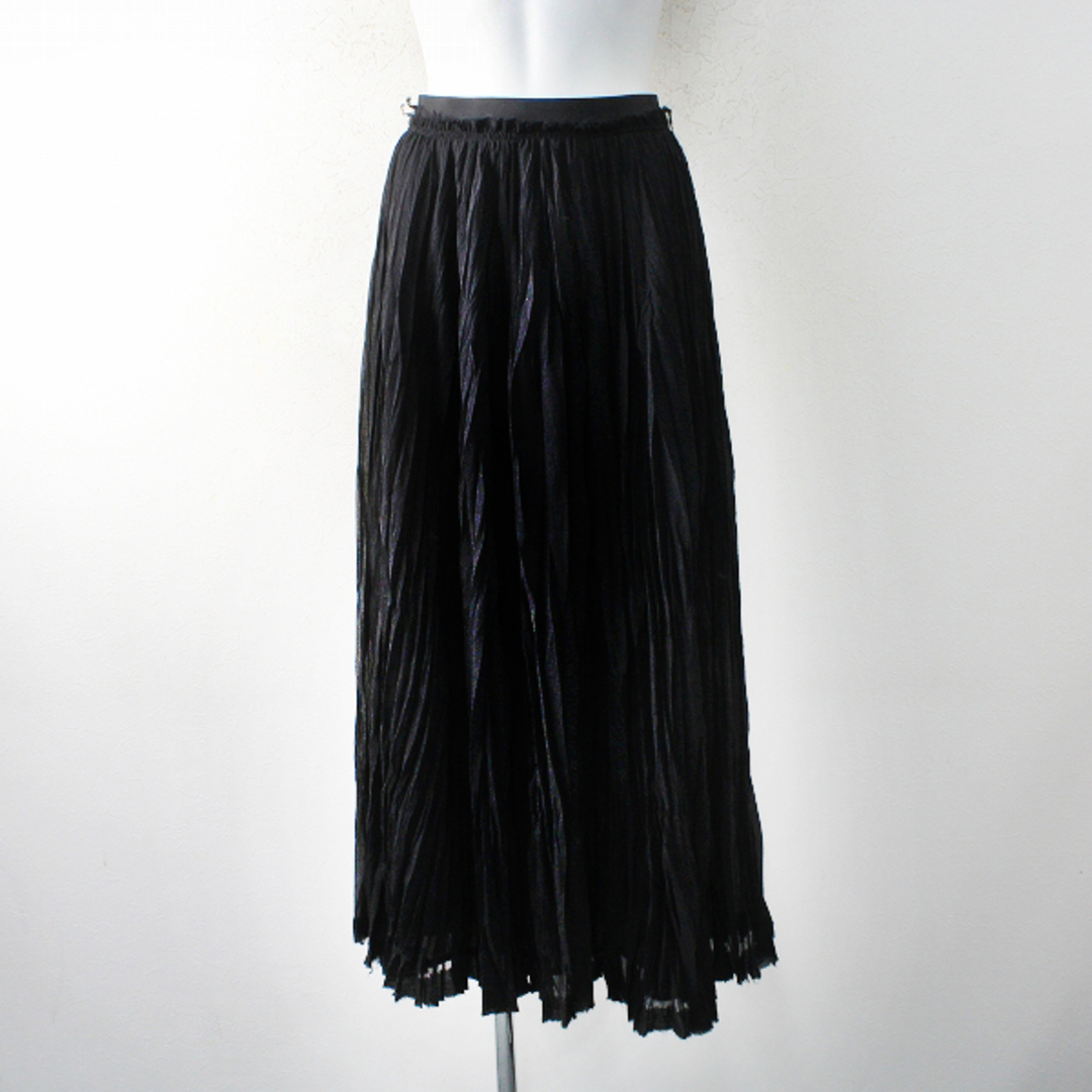 L'Appartement アパルトモン col pierrot コルピエロ  Lisiere PLEATS SKIRT プリーツスカート/ブラック【2400012866027】スカート