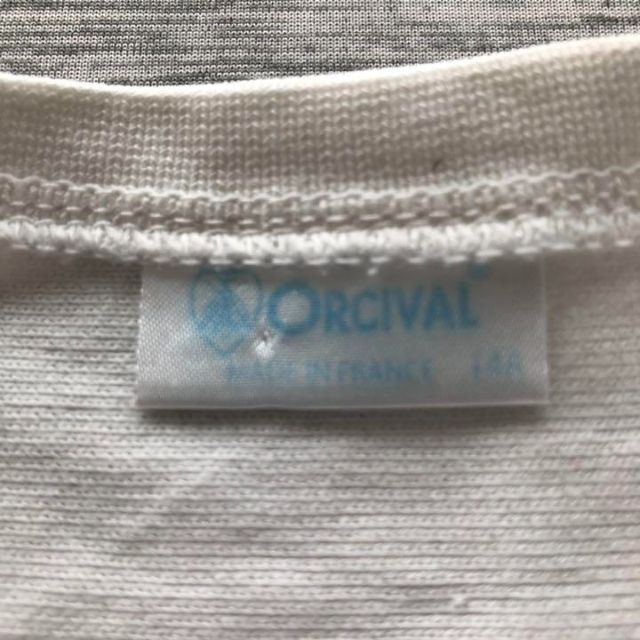 ORCIVAL(オーシバル)のORCIVALオーシバルボーダーカットソー　バスクシャツ　白×青　14A メンズのトップス(Tシャツ/カットソー(七分/長袖))の商品写真