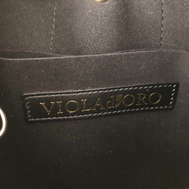 VIOLAd’OROヴィオラドーロ　2WAYトートバッグ　ブラック黒
